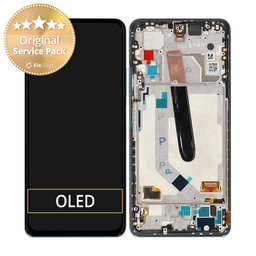 Xiaomi Mi 11i - Ecran LCD + Sticlă Tactilă + Ramă (Celestian Silver) - 5600040K1100 Genuine Service Pack