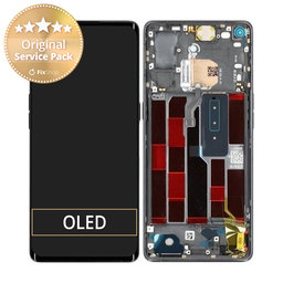 Oppo Reno 4 Pro - Ecran LCD + Sticlă Tactilă + Ramă (Space Black) - 4904736 Genuine Service Pack