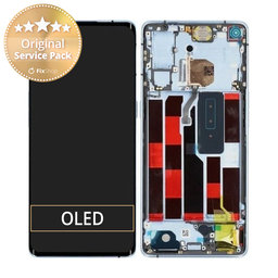 Oppo Reno 4 Pro - Ecran LCD + Sticlă Tactilă + Ramă (Galactic Blue) - 4904737 Genuine Service Pack