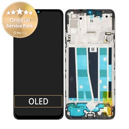 Oppo A91 - Ecran LCD + Sticlă tactilă + Ramă (Black) - O-4903328 Genuine Service Pack