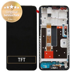 Oppo Reno4 Z - Ecran LCD + Sticlă tactilă + Ramă (Black) - O-4904261 Genuine Service Pack