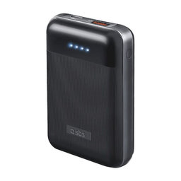 SBS - PowerBank 10 000 mAh - USB, USB-C, negru