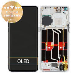 Oppo Find X5 Pro - Ecran LCD + Sticlă Tactilă + Ramă (Ceramic White) - 4130011 Genuine Service Pack