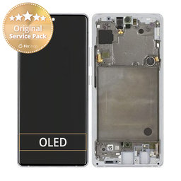 Samsung Galaxy A71 5G A716B - Ecran LCD + Sticlă Tactilă + Ramă (Prism Cube Silver) - GH82-22804B Genuine Service Pack