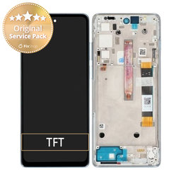 Motorola Moto G200 XT2175 - Ecran LCD + Sticla Tactilă + Ramă (Glacier Green) - 5D68C20182 Genuine Service Pack