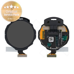 Samsung Galaxy Watch 4 Classic 46mm R895 - Ecran LCD + Sticlă Tactilă + Ramă (Black) - GH96-14426A Genuine Service Pack