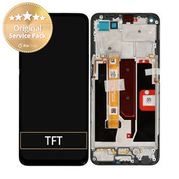 Oppo A74 5G, A54 5G - Ecran LCD + Sticlă Tactilă + Ramă (Black) - 4906219 Genuine Service Pack