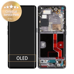 Oppo Find X2 Pro - Ecran LCD + Sticlă Tactilă + Ramă (Black) - 4903839 Genuine Service Pack