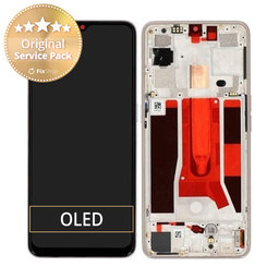 Oppo Find X2 Lite - Ecran LCD + Sticlă Tactilă + Ramă (Pearl White) - 4903623 Genuine Service Pack