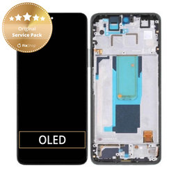 Xiaomi Redmi Note 11 Pro+ 5G 220333QAG - Ecran LCD + Sticlă Tactilă + Ramă (Mysterious Black) - 560001K16U00 Genuine Service Pack