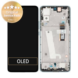 Motorola Edge 30 XT2203 - Ecran LCD + Sticlă Tactilă + Ramă (Aurora Green) - 5D68C20585 Genuine Service Pack