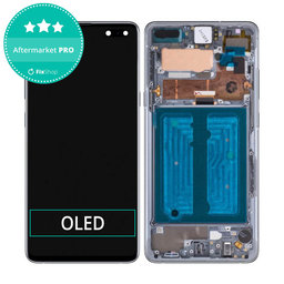 Samsung Galaxy S10 5G G977B - Ecran LCD + Sticlă Tactilă + Ramă (Black) OLED