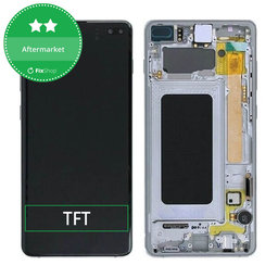 Samsung Galaxy S10 Plus G975F - Ecran LCD + Sticlă Tactilă + Ramă (Prism Black) TFT