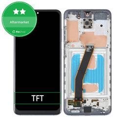 Samsung Galaxy S20 G980F - Ecran LCD + Sticlă Tactilă + Ramă (Cosmic Grey) TFT