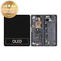 Samsung Galaxy Z Fold 4 F936B - Ecran LCD + Sticlă Tactilă + Ramă (Phantom Black) - GH82-29461A, GH82-29462A Genuine Service Pack