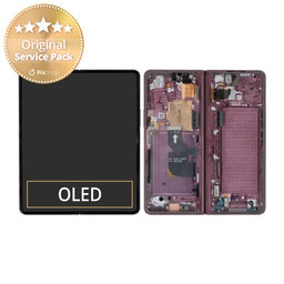 Samsung Galaxy Z Fold 4 F936B - Ecran LCD + Sticlă Tactilă + Ramă (Burgundy) - GH82-29461D, GH82-29462D Genuine Service Pack