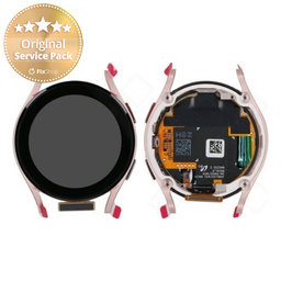 Samsung Galaxy Watch 5 40mm R900 - Ecran LCD + Sticlă tactilă + Ramă (Pink Gold) - GH82-30040D Genuine Service Pack