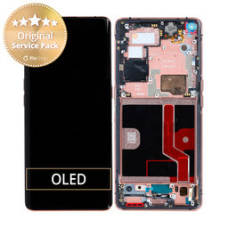 Oppo Find X2 Pro - Ecran LCD + Sticlă Tactilă + Ramă (Orange) - 5D68C21151 Genuine Service Pack