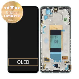 Xiaomi Poco F4 5G 22021211RG, 22021211RI - Ecran LCD + Sticlă Tactilă + Ramă (Nebula Green) - 56000JL11R00 Genuine Service Pack