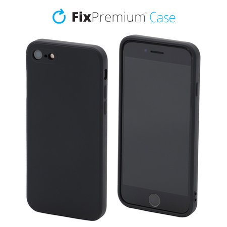 FixPremium - Silicon Caz pentru iPhone 7, 8, SE 2020 & SE 2022, negru