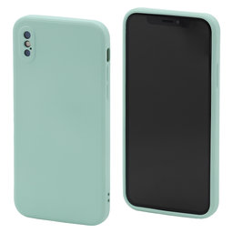 FixPremium - Silicon Caz pentru iPhone X & XS, light cyan