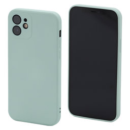 FixPremium - Silicon Caz pentru iPhone 12, light cyan