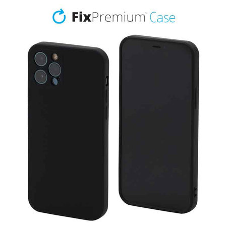 FixPremium - Silicon Caz pentru iPhone 12 Pro, negru