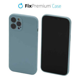 FixPremium - Silicon Caz pentru iPhone 12 Pro Max, light cyan