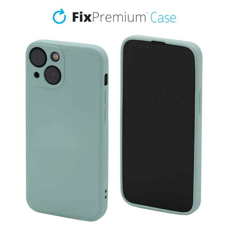 FixPremium - Silicon Caz pentru iPhone 13 mini, light cyan