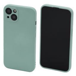 FixPremium - Silicon Caz pentru iPhone 13, light cyan