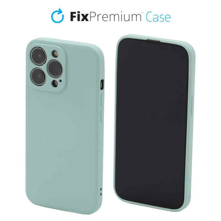 FixPremium - Silicon Caz pentru iPhone 13 Pro, light cyan