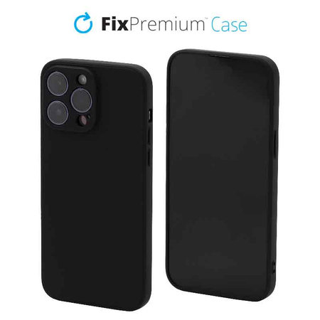 FixPremium - Silicon Caz pentru iPhone 13 Pro Max, negru