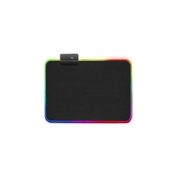 FixPremium - Pad pentru mouse cu RGB iluminare de fundal, 30x25cm, negru