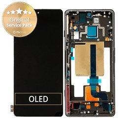 Xiaomi Poco F4 GT 21121210G - Ecran LCD + Sticlă tactilă + Ramă (Stealth Black) - 5600090L1000 Genuine Service Pack