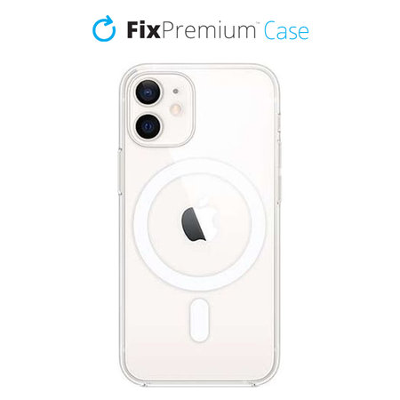 FixPremium - Silicon Caz cu MagSafe pentru iPhone 12 mini, transparent