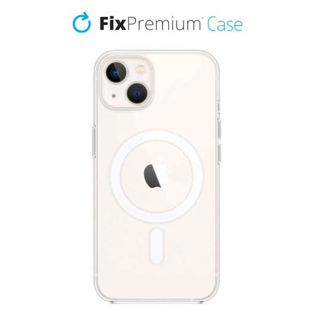 FixPremium - Silicon Caz cu MagSafe pentru iPhone 13, transparent