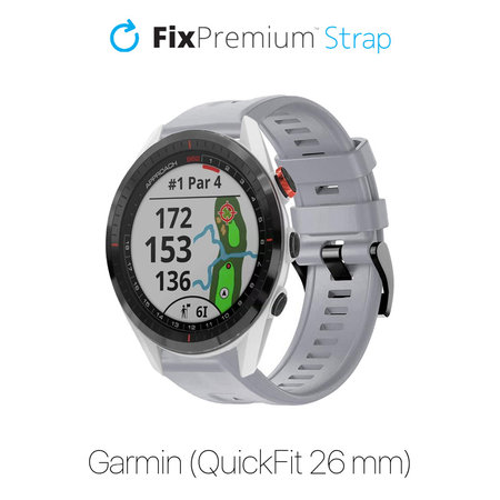 FixPremium - Silicon Curea pentru Garmin (QuickFit 26mm), gri