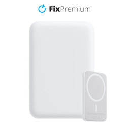 FixPremium - MagSafe PowerBank 5000 mAh, alb