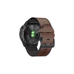 FixPremium - Piele Curea pentru Garmin (QuickFit 26mm), maro