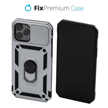 FixPremium - Caz CamShield pentru iPhone 12 Pro Max, alb