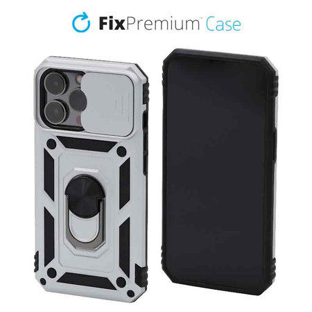 FixPremium - Caz CamShield pentru iPhone 13 Pro, alb