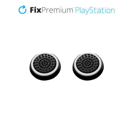 FixPremium - PS4/PS5 Controller Grip Caps - set de 2 buc, alb