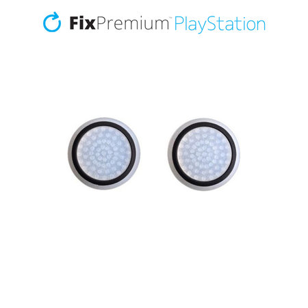 FixPremium - PS4/PS5 Controller Grip Caps - set de 2 buc, transparent negru