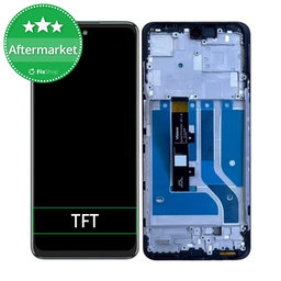 Motorola Edge 20 Lite XT2139 - Ecran LCD + Sticlă Tactilă + Ramă (Electric Graphite) TFT