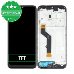 Motorola Moto E7 Plus XT2081 - Ecran LCD + Sticlă Tactilă + Ramă (Black) TFT