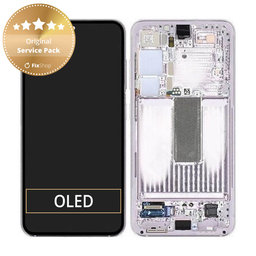 Samsung Galaxy S23 S911B - Ecran LCD + Sticlă Tactilă + Ramă (Lavender) - GH82-30481D, GH82-30480D Genuine Service Pack