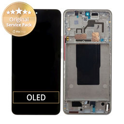 Xiaomi 12T Pro 22081212UG - Ecran LCD + Sticla Tactilă + Ramă (Silver) - 560004L12U00 Genuine Service Pack