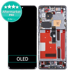 Huawei P50 Pro JAD-AL50 JAD-LX9 - Ecran LCD + Sticlă Tactilă + Ramă (Golden Black) OLED