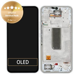 Samsung Galaxy A34 5G A346B - Ecran LCD + Sticlă Tactilă + Ramă (Silver) - GH82-31200B, GH82-31201B Genuine Service Pack