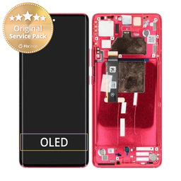 Motorola Edge 30 Fusion - Ecran LCD + Sticlă Tactilă + Ramă (Viva Magenta) - 5D68C22034 Genuine Service Pack